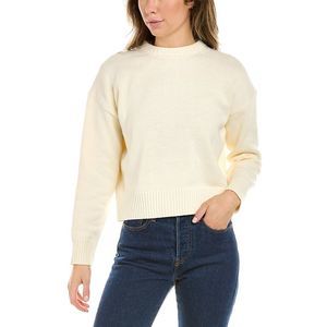 Alex Mill Womens  Button-Back Sweater, White